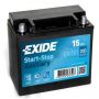 Автомобильный аккумулятор Exide Start&Stop Auxiliary EK151 15А/ч-12V стартерный EN200 конус прямая 150x90x145